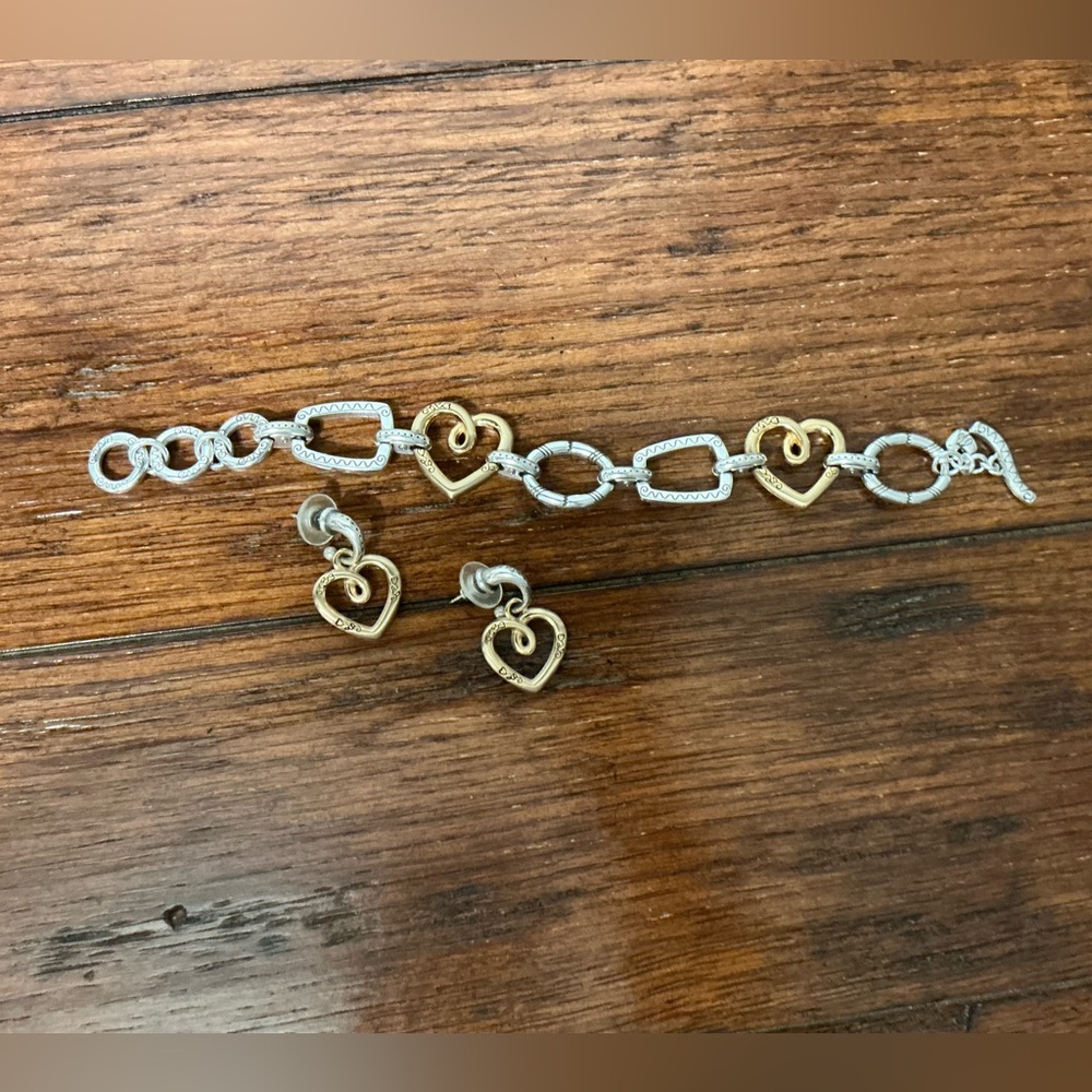 Brighton mixed metal bracelet and earrings